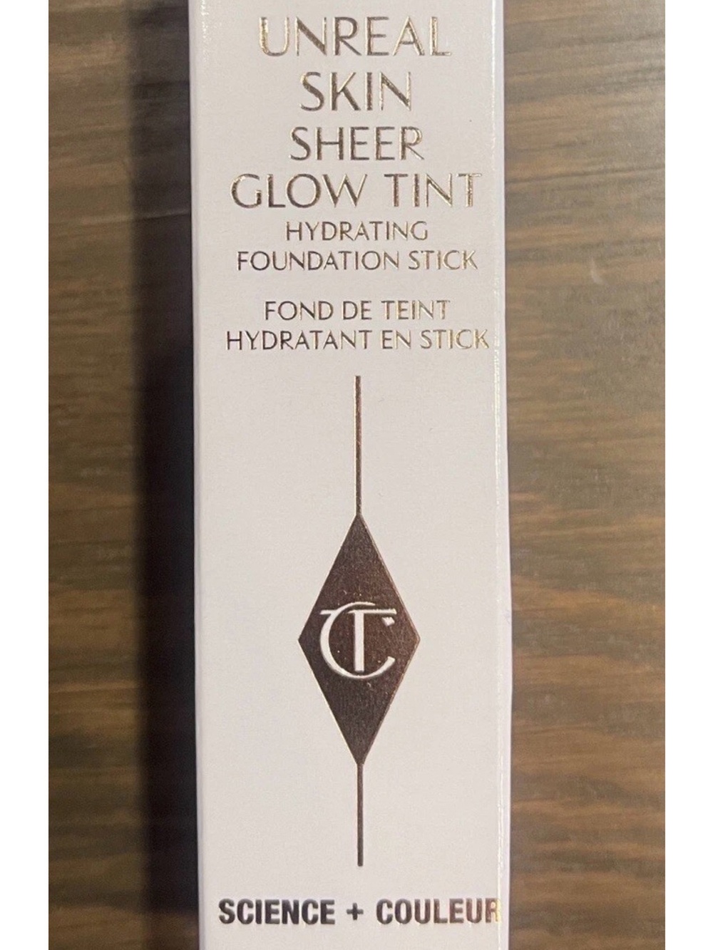 Charlotte Tilbury Shade 9 Tan Unreal Skin Sheer Glow Hydrating Foundation Stick